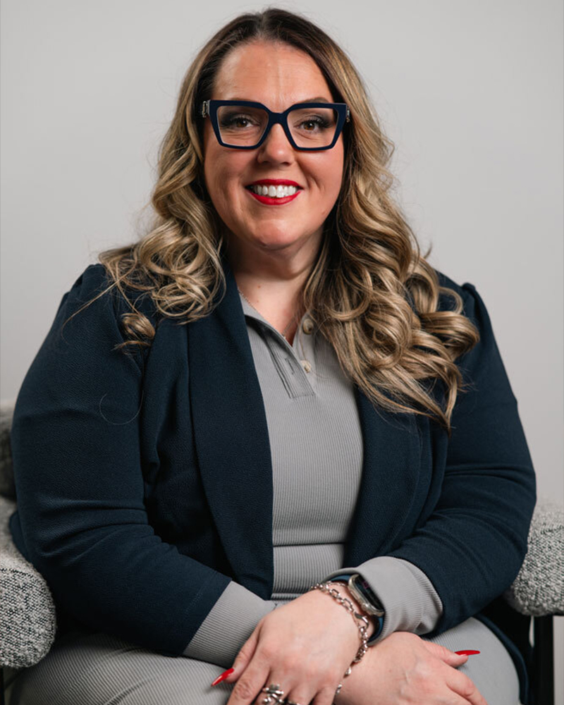 Sonya Accardo attorney, red black outfit