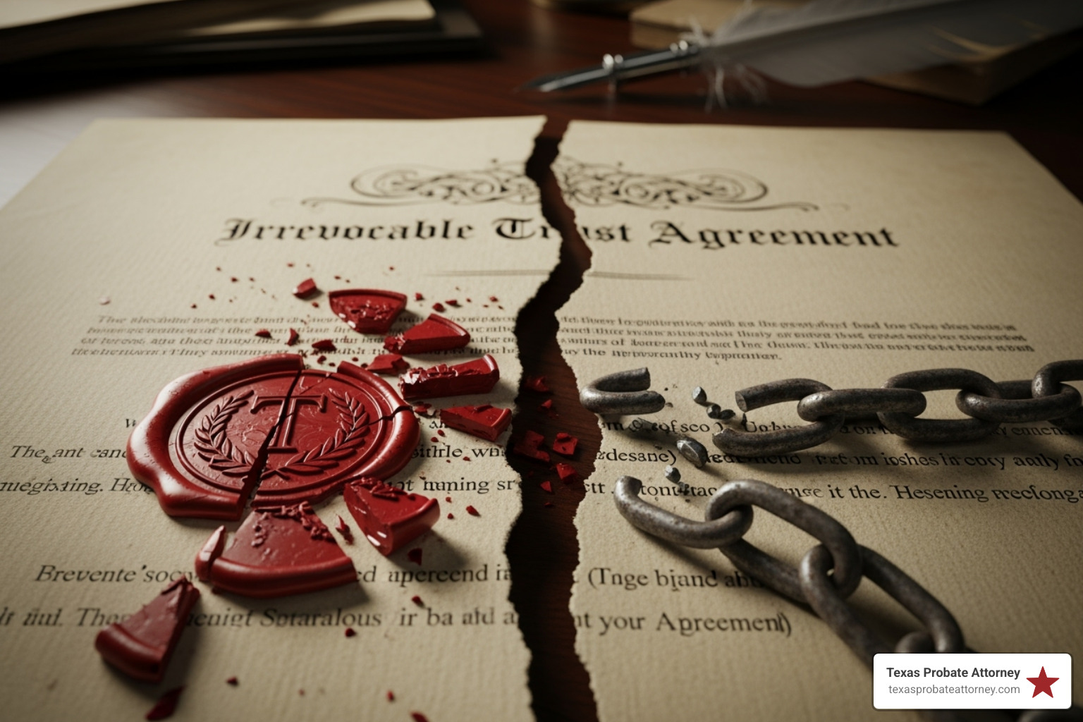 how to terminate an irrevocable trust in texas